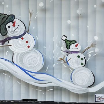 Snow Man Decoration at New Vision Dentistry